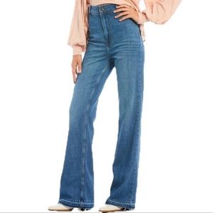 NWT Free People Petite Mindy High Rise Soft Flare Jeans